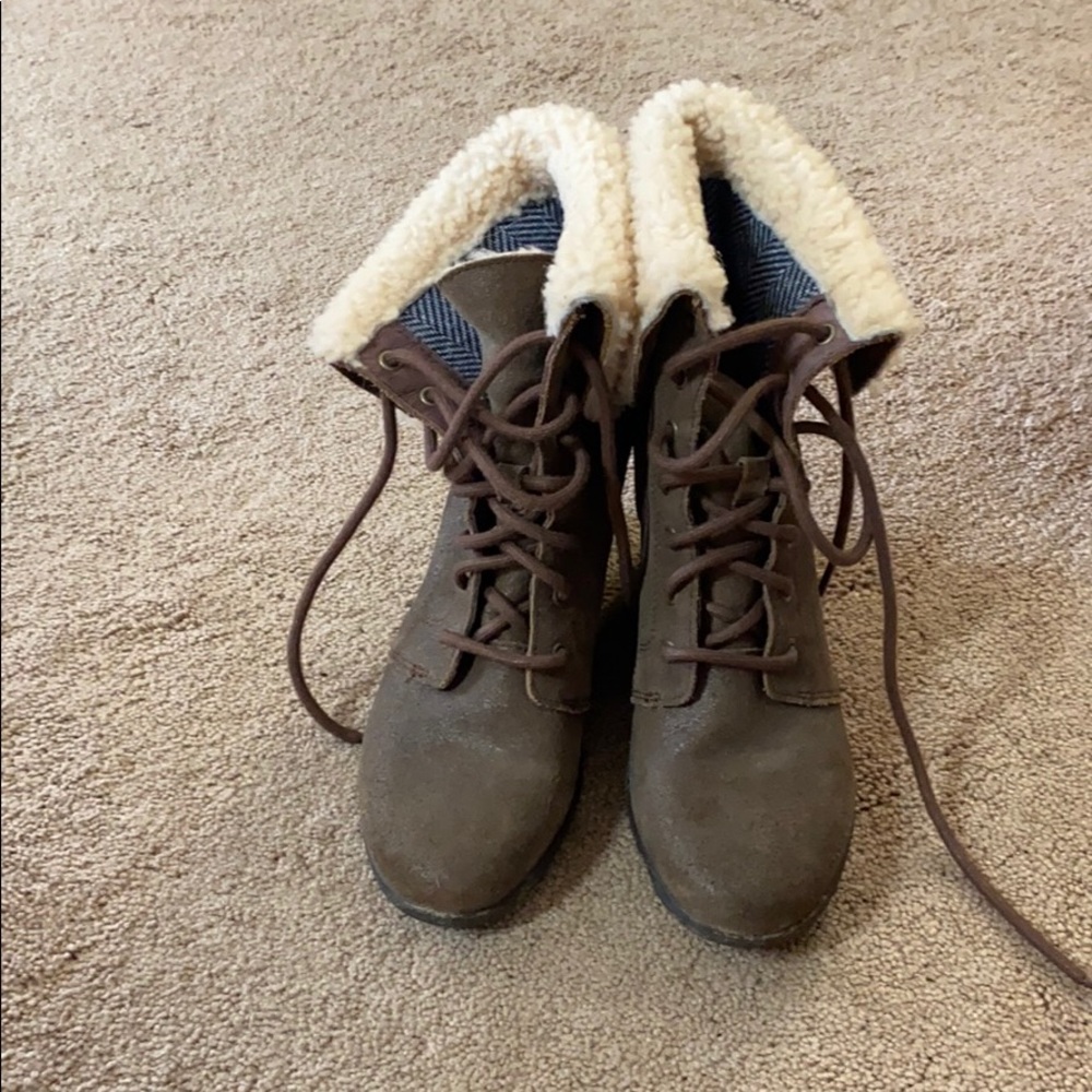 Ugg waterproof wedge booties